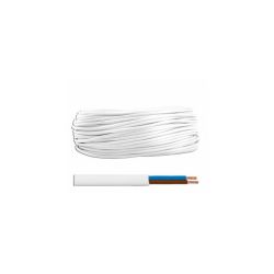 Przewód OMY 2x0,75 300/300V Biały / LxOMY2x0.75