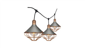 Girlanda Ogrodowa Różowe Złoto 6X E27 3M Ip65 8975