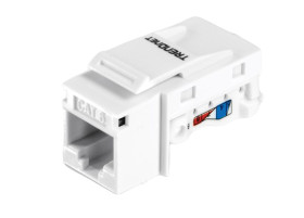 Panel krosowniczy, TC, Cat6, 1 portów, RJ45, 22mm, Biały