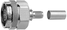N plug 50 Ω, RG-213/U, crimp connection, straight, 100023905