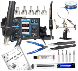 Zestaw Do Lutowania: Stacja Lutownicza Yihua 706 Groty Odsysacz Uchwyt