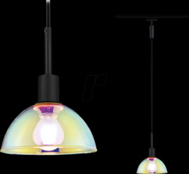 96976 URail pendant light Sarrasani, E14, max. 20 W, dimmable, black/d