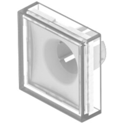 EAO 61-9671.7 Lens flush mounting clear 18x18 plastic transparent