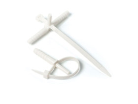 Uchwyt z opaską do mocowania przewodów UPK-10 50 sztuk TRYTYT