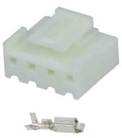 PC04M-G/3 Złącze mocy, gniazdo na kabel - raster 3.96mm - 4pin ( + terminale) - standard Molex - opakowanie 3 sztuki