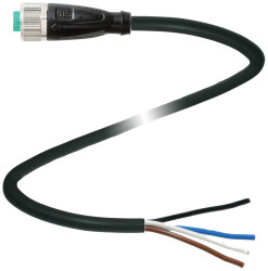 Pepperl+Fuchs 239998-100012 Złącze konfekcjonowane czujnika/aktuatora V1-G-BK0,5M-PUR-U, piny: 4, 0.5 m, 1 szt.
