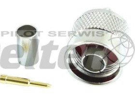 Wtyk N na RG174 Zaciskany