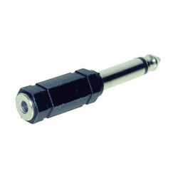 TruComponents 200735 Adapter Jack plug 6.35mm - Jack socket 3.5mm Mono Pins:2