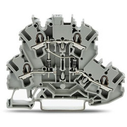 Dwurzędowa złączka szynowa WAGO poziomy: 2 14AWGWciskane TOPJOB S