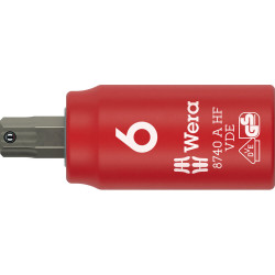 Wera 05005903001 8740 A VDE HF Zyklop Bit Socket 1/4&quot; Hex Socket Screws 6 x 45mm