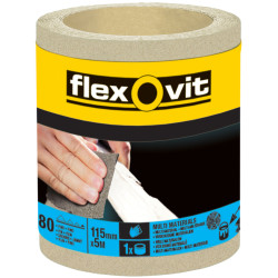 Flexovit 63642526413 General Purpose Sanding Roll 115mm x 5m Fine 180g