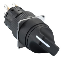 Przełącznik piórk. czarny okr. O16- wystający uchwyt 2 poz. -1 OC XB6EAD221P