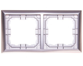 KOS66 Ramka podwójna aluminium 664082