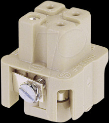 09 20 003 2711 Han A female screw connector, 3+PE