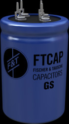 Electrolytic capacitor, 100 µF, 385 V (DC), ±20 %, can, Ø 25 mm, GS10138525045
