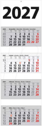 Four-month 2027 wall calendar