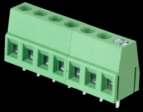 CTB0102/7 Solderable screw terminal - 7-pole, RM 5 mm, 90°
