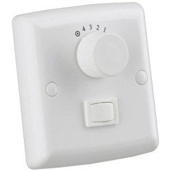 Westinghouse 78801 Ceiling Fan Wall Switch White 4 Settings with Light Switch