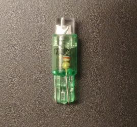 Żarówka LEDOWA 12V R5/T5/W2W zielona