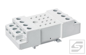 Gniazdo TYPE GZ-14U;10A/250VAC; na szynę DIN;zaciski śrubowe;RELPOL