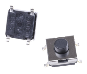 Klosz do przycisku dotykowego SPST 50 mA przy 24 V DC 4.3mm 1.7mm