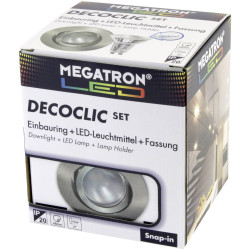 Megatron MT75403 Flush Mount Light LED GU10/GU5.3 6W Brushed Iron