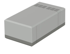 PS enclosure, (L x W x H) 200 x 112 x 70 mm, light gray/agate gray (RAL 7035), IP30, 32207012