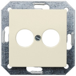 Płytka czołowa, seria: 5TG25, l. otworów: 2, Prosty