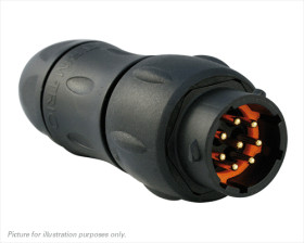 Złącze wielostykowe przemysłowe 8-pinowe Układ szeregowy Wtyczka Souriau Sunbank by Eaton