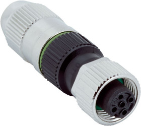 Złącze wielostykowe przemysłowe 4-pinowe M12 Montaż na kablu Wtyczka SICK