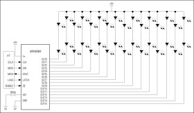 16-Port, 5.5V Constant-Current LED Driver