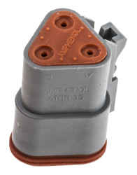 Złącze samochodowe 3-pinowe Amphenol Industrial Męski AT Montaż na kablu Złącze zasilające