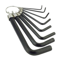 Br&#xFC;der Mannesmann M 180-10 CV Allen Key Set 8-Piece 2-10 mm Metric