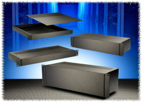 Obudowa uniwersalna Hammond Electronics, aluminium, czarny, (D x S x W) 330 x 421 x 133 mm, 1 szt.