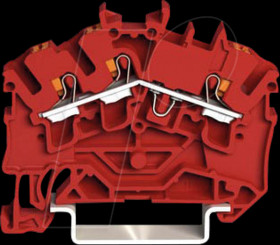2202-6303 Durchgangsklemme, 3-Leiter, Ø 0,25 - 4 mm²