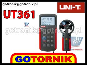 Anemometr UT361 - wiatromierz z pomiarem temperatury