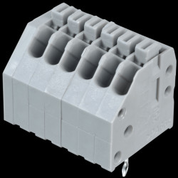 250-406 Terminal strip with operating push buttons, RM 2.5 mm, 4A, 6-pin