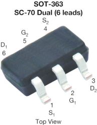 SQ1539EH N-and P-Channel 30 V (D-S) 175 &#176;C MOSFET