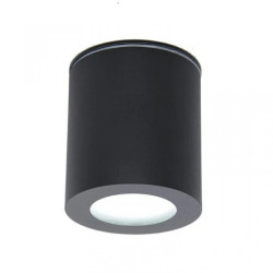 Oprawa sufitowa CLEO-O-SB czarna IP44 okrągła 1xgu10 natynkowa nad prysznic hermetyczna ip44 łazienkowa