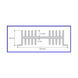 Radiator A4129 L-7cm
