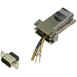 BKL 10121111 Adapter D-Sub 9-pin to RJ45 socket freely assembled