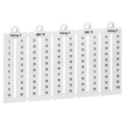 Płytka oznaczników kablowych szerokość 6mm 6 1-100 pionowa 039570 /1000szt.