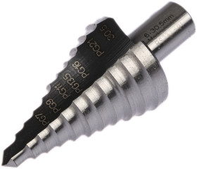 Wiertło Wiertło stopniowe od 6mm do 30.5mm RS PRO głębokość wiercenia 3mm 6-stopniowe HSS