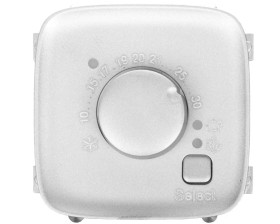 VALENA ALLURE Plakietka termostatu pokojowego aluminium 755317