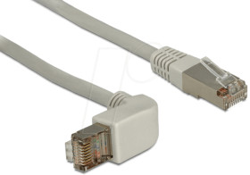 83645 Cable RJ45 Cat.6A SSTP angled / straight 1.0 m