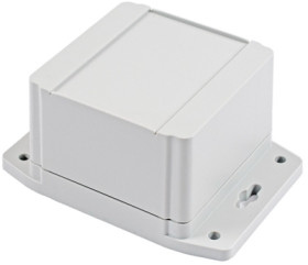PC enclosure, (L x W x H) 90 x 90 x 38 mm, light gray (RAL 7035), IP68, 1555E2F42GY