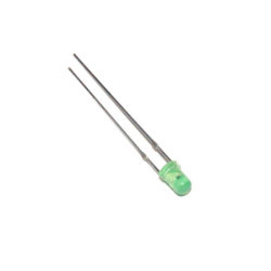 DIODA LED 3mm ZIELONA 100mcd 60st. DYFUZYJNA