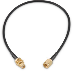 Kabel koncentryczny złącze A SMA złacze B SMA długość 304.8mm typ kabla RG174 Z zakończeniem