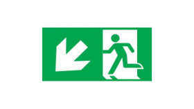 Piktogram Wyjście W Lewo W Dół E4 Intelight Do Oximia, Ramki Dwustronnej...