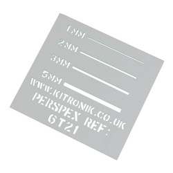 Kitronik Glass Look Clear Perspex Sheet 3mm x 400mm x 300mm